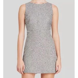Alice + Olivia Striped A-Line Mini Dress